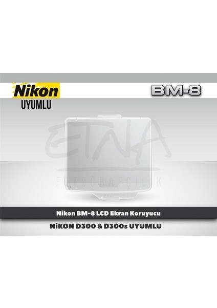 Nikon Bm-8 LCD Ekran Koruyucu D300/D300S Uyumlu