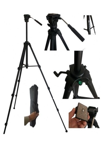 701 Pro Plus Profesyonel Video Tripod