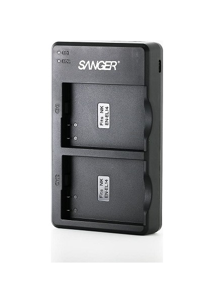 Nikon EN-EL14 Batarya Uyumlu 2'li USB Şarj Cihazı