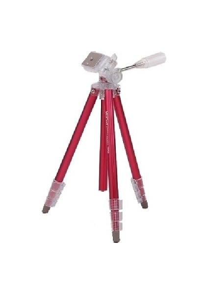 Kompakt Colorful Tripod + Taşıma Çantası Kırmızı