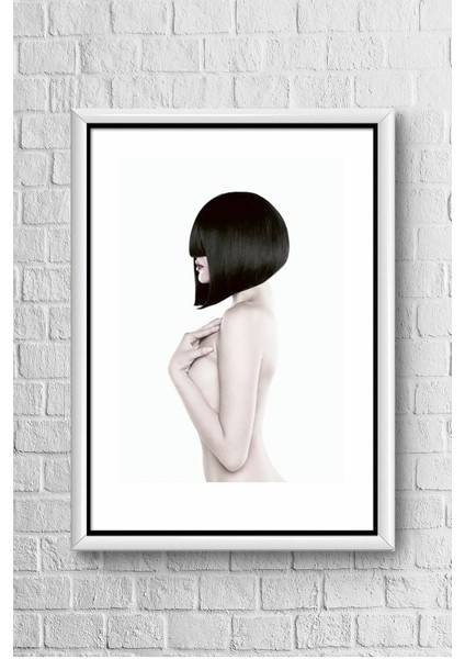 Balck Lady Body Çerçeveli Poster Tablo 23,5 x 33,5 cm