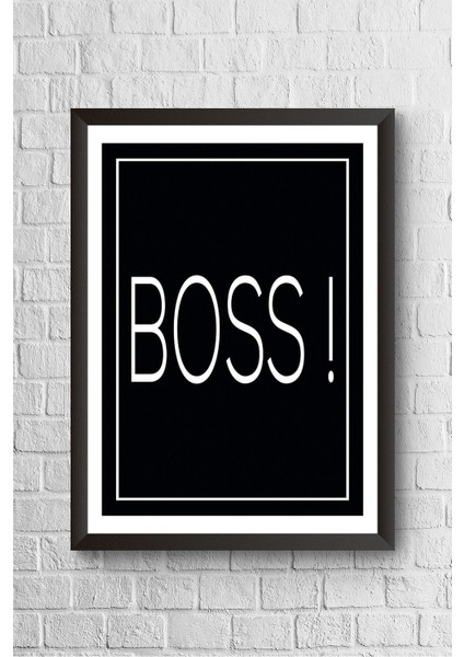 Lyn Home Boss Çerçeveli Poster Tablo 23,5 x 33,5 cm