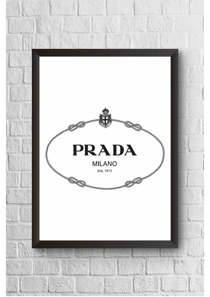 Prada Çerçeveli Poster Tablo 23,5 x 33,5 cm
