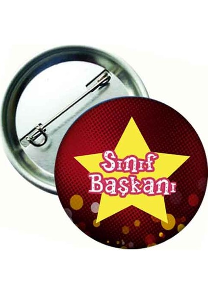 Sınıf Başkanı Öğrenci Rozeti 20'li