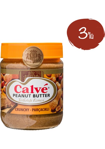 Crunchy Yer Fıstığı Ezmesi 350 gr - 3 Paket
