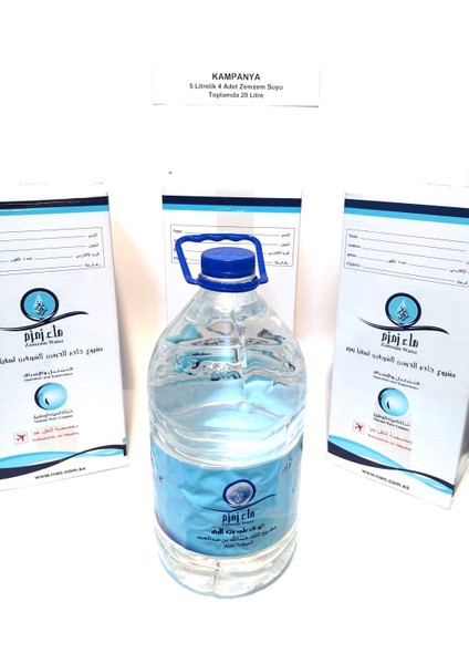 Zemzem Suyu 5 Lt x 4 Adet