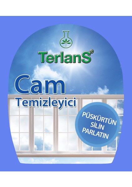 Terlans Banyo Duşakabin ve Armatür Temizleyici 500 ml + Cam Temizleyici Kristal Parlaklık 500ML