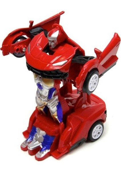 Çek-Bırak Metal Robota Dönüşen Araba