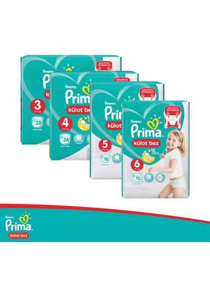 Külot Bebek Bezi 3 Beden 82 Adet Midi Fırsat Paketi