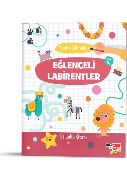 Etkinlik Kitabı Seti - 2 - 4 Yaş (Eğlenceli Labirentler, Mantıksal Düşünme Becerileri ve Dikkat, Eğitici Çizgiler)