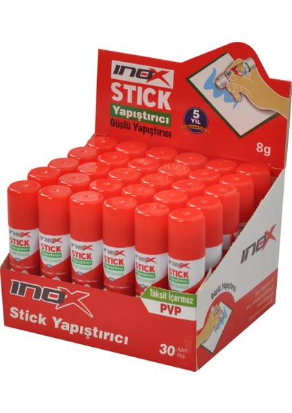 Inox Glue Stick Yapıştırıcı 8 gr 30'lu