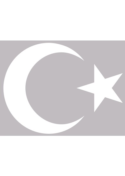 Ayyıldız 10 x 8 cm Beyaz