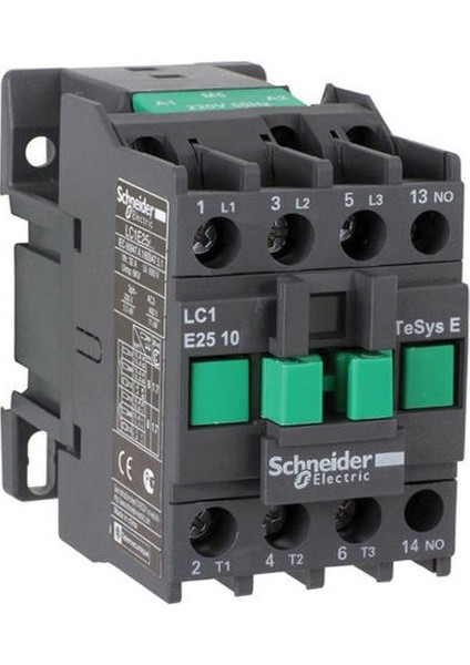 Schneıder Kontaktör 2,2 kw 6 A 220 V AC 1no LC1E0610M5