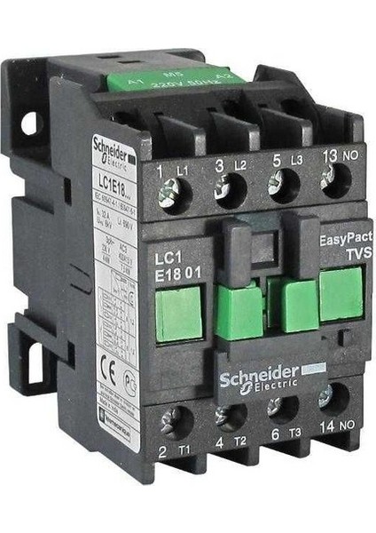LC1E1801M5 18A 7.5 kW Kontaktör 3P 220VAC