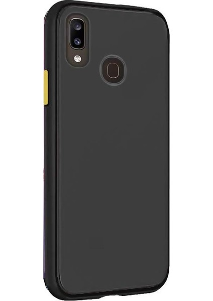Samsung Galaxy A10S Kılıf Zore Fri Mat Silikon Siyah
