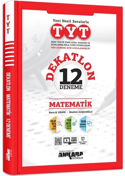 Ankara Yayıncılık TYT Dekatlon Matematik 12 Deneme Sınavı