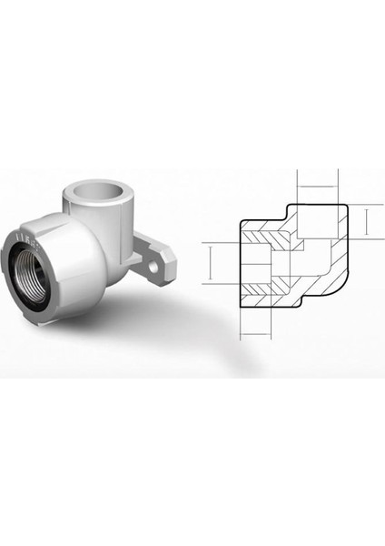 Pprc 25 mm-1/2" Batarya Bağlantısı Tekli fiyatları