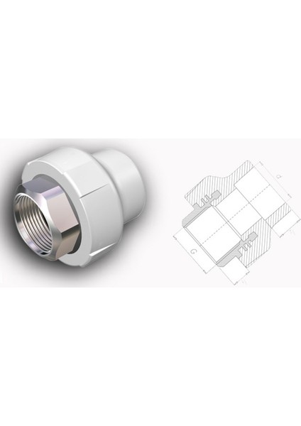 Pprc 40 mm-11/4" İç Dişli Rekor
