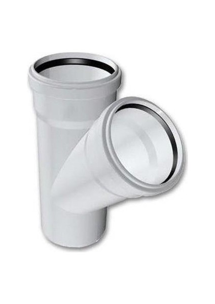 Pvc 125/125 Tek Çatal Atık Su Borusu