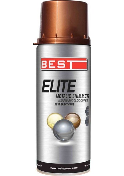 Spray Boya Elite Parlak Metal Bakır 400 ml Tekli