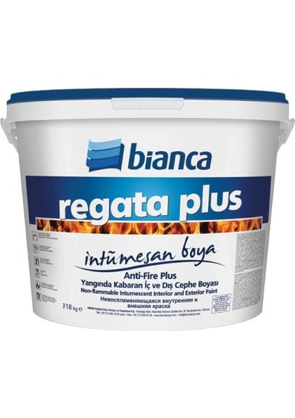 Regata Plus Yangında Kabaran Boya Beyaz 18 kg