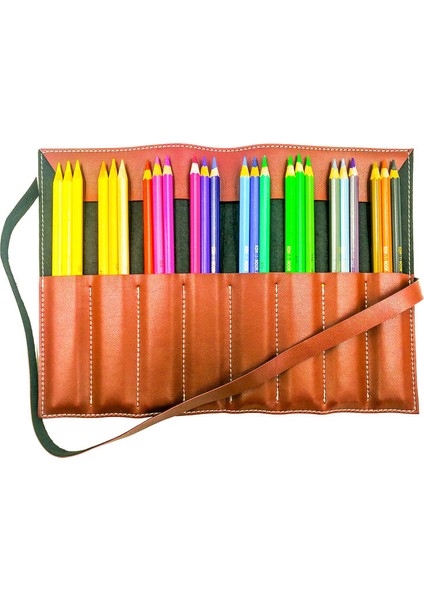 Suni Deri Rulo Kalemlik Kızıl Kahve fiyatları