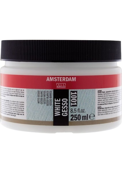 Amsterdam Akrilik Beyaz Gesso 001 500 ml