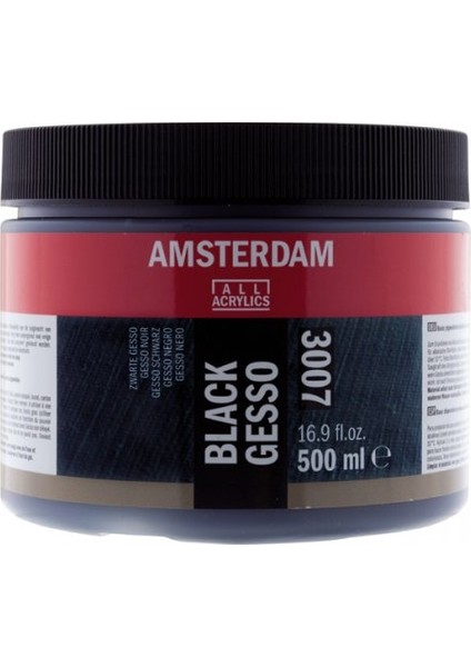 Amsterdam Akrilik Siyah Gesso 002 500 ml