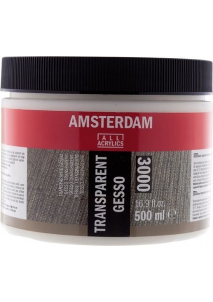 Amsterdam Akrilik Şeffaf Gesso 000 500 ml