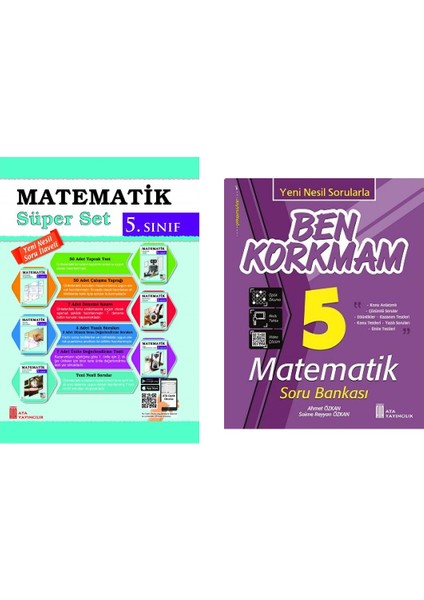5.Sınıf Matematik Set+Ben Korkmam Matematik Soru Bankası