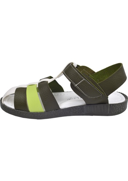 Kiko Şb 2479 87 Erkek Çocuk Sandalet Terlik Haki Yeşi modelleri
