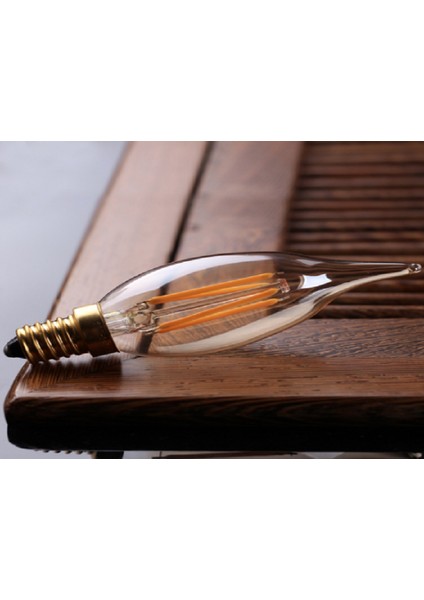 4 Watt Rustik Kıvrık Led Ampul CT-4281 - Amber Renk