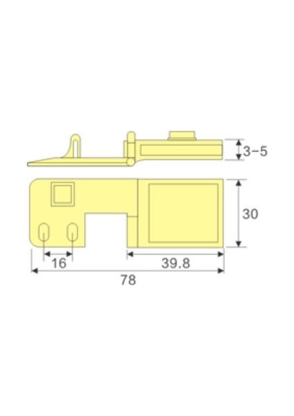 Cam Menteşe Çıt Çıt (30 Mm)