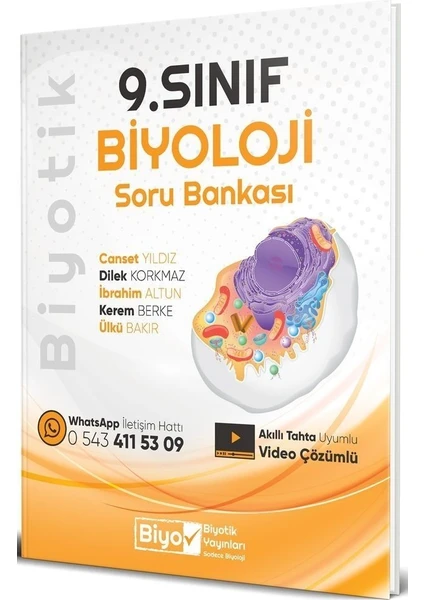 Biyotik Yayınları  9.Sınıf Biyoloji Soru Bankası