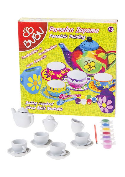 Porselen Boyama Çay Keyfi Seti 1 (70347) -Pb0005