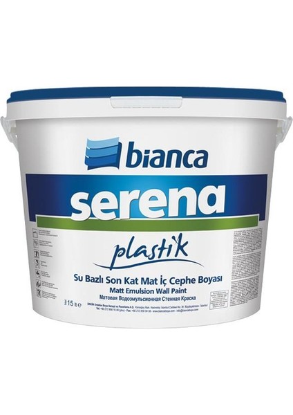Serena Plastik 15 lt 1087 Kırık Beyaz