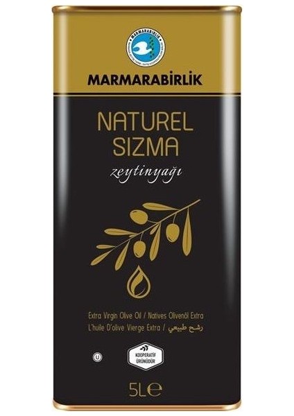 Naturel Sızma En Çok %0,8 Asit 5 kg  Teneke Zeytinyağı