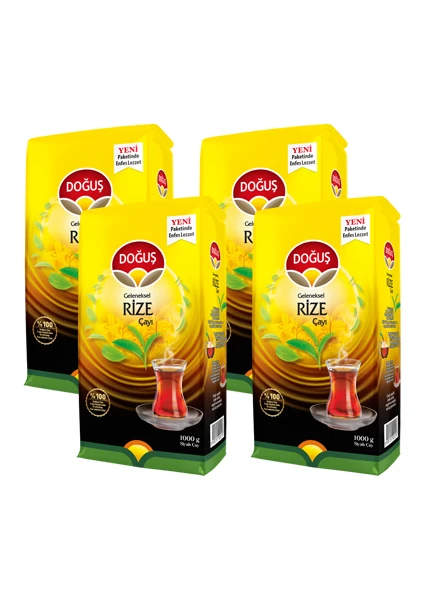 Rize Sarı Çay 1000 gr x 4 Adet