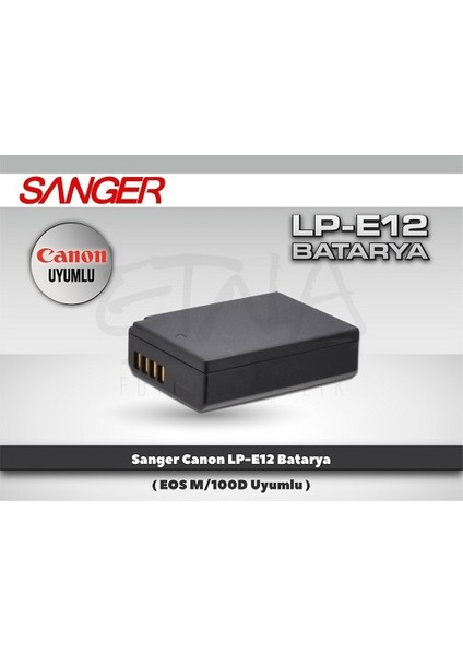 Canon LP-E12 Batarya 100D/EOS M modelleri