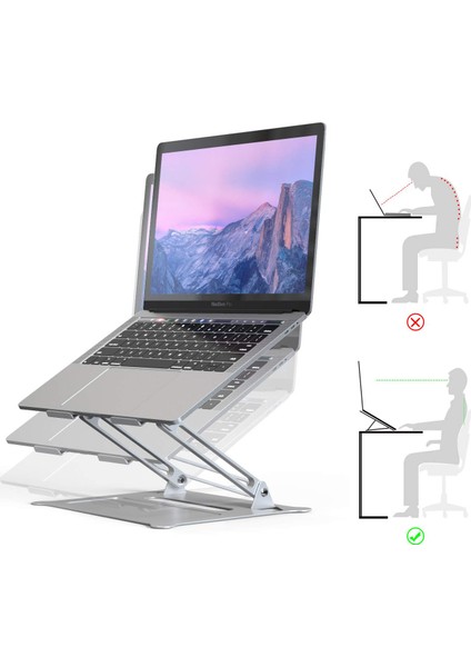 Aliminyum Ayarlı Notebook Yükseltici CIN273