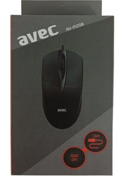 AV-M208 Kablolu Mouse