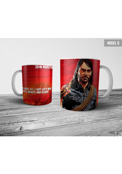 Red Dead Redemption 2 - Kupa Bardak Model 6 fiyatları