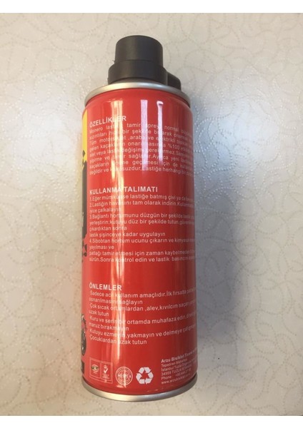 Lastik Tamir Kiti Tubeless Sprey Köpük Tüp 450 ml Dubleks