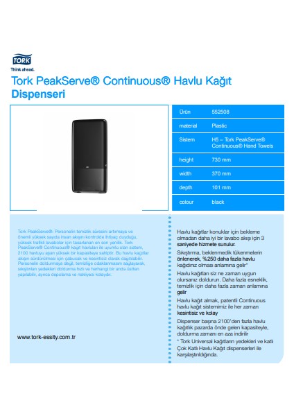 552508 Peakserve® Continuous® Havlu Kağıt Dispenseri