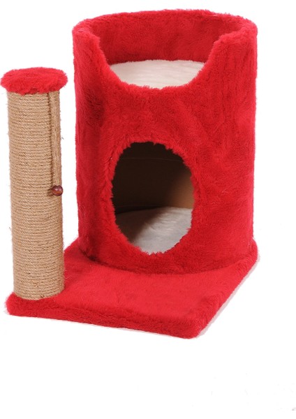 Kedi Tırmalama Platformu S4 Kırmızı 55 cm
