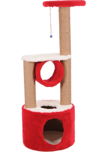 Kedi Tırmalama Platformu S5 Kırmızı 112 cm