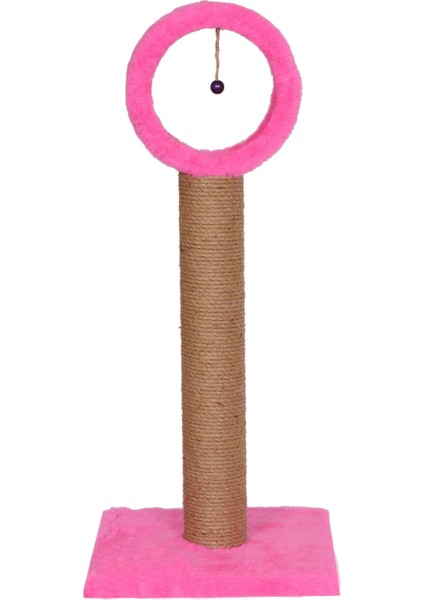 Kedi Tırmalama T4 Çemberli Pembe 76 cm