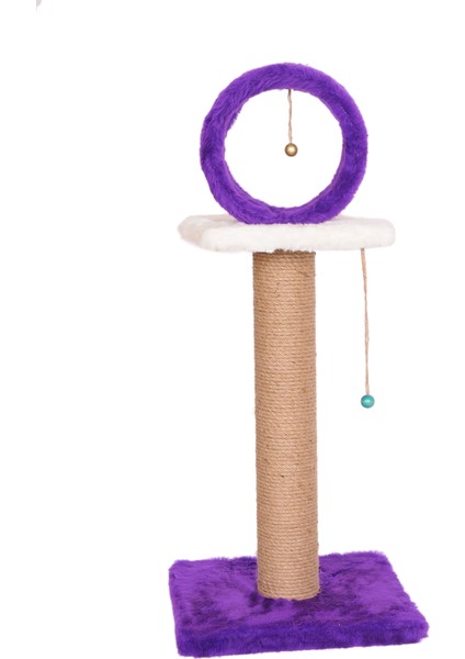 Kedi Tırmalama T6 Çemberli Mor 78 cm