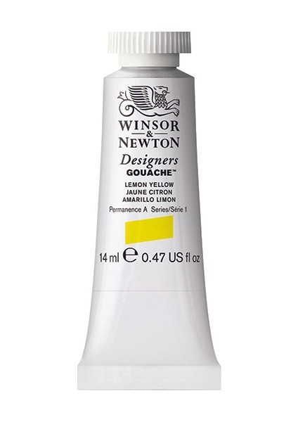 Winsor & Newton 345 Designers Guaj Boya 14 ml Lemon Yellow S.1