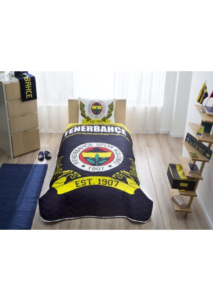 Tek Kişilik Fenerbahçe Logolu Yatak Örtüsü